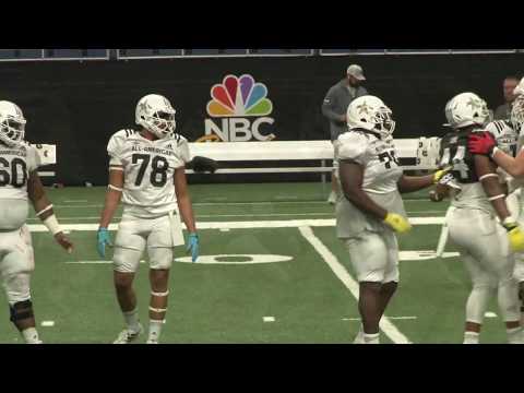 Video: LSU Signee Kardell Thomas At All-American Bowl Practice