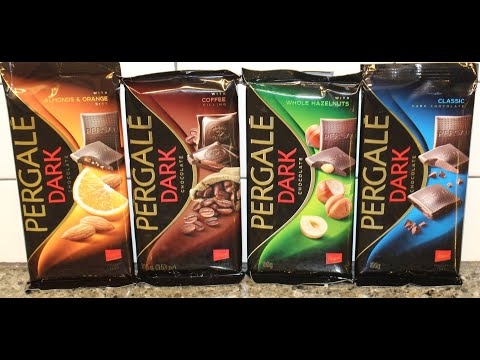 PERGALĖ Dark Chocolate: Almonds & Orange, Coffee, Whole Hazelnuts and Classic Review