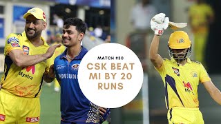 IPL 2021 Restart | Chennai Super Kings (CSK) beat Mumbai Indians (MI) by 20 runs | Gaikwad shines