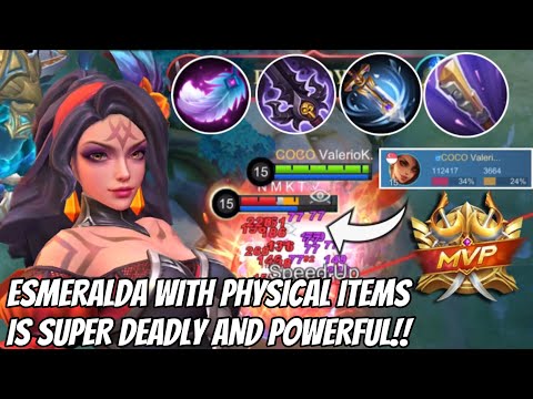 Esmeralda With Physical Items IS SUPER DEADLY AND POWERFUL!!! |Mobile Legends