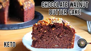 The Best Chocolate Walnut Butter Cake | Super Easy | Chocolatey, Buttery, Moist & Crunchy