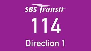 SBS Transit Trunk Bus Route 114 Direction 1 Hyperlapse