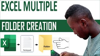 How to Create Folders and Sub - Folders Using Excel and Notepad #Banahenedesignworks