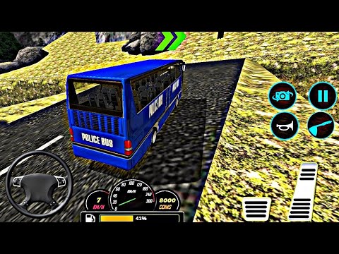 Police Bus Driving Sim : Off road Transport Duty 🚌💥  Gameplay07 || Bus Games || Knight Gameplay