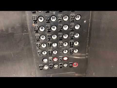Soon to be modernized! Final ride on the tall Westinghouse Service elevators -MCR -SAT