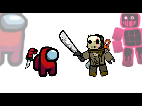 Mini Crewmate Kills Roblox Forsaken Characters | Among Us