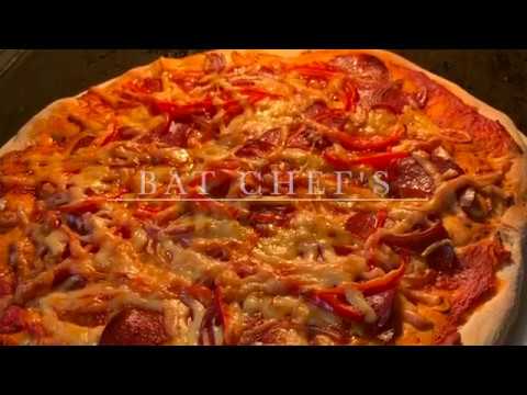HOW TO MAKE Fresh Pizza with the kids - BATMAN CHEF