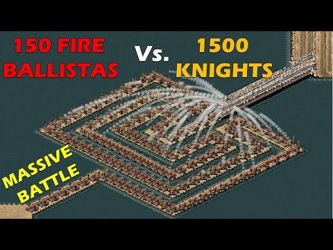 150 Fire Ballistas vs. 1500 Knights | Stronghold Crusader HD