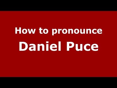 How to pronounce Daniel Puce (Italian/Italy)  - PronounceNames.com