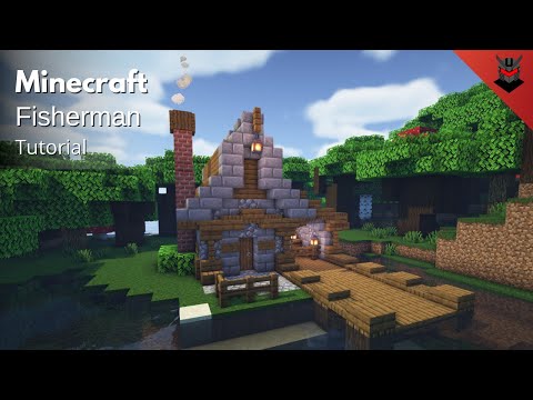 Minecraft: How to Build a Medieval Fisherman's House | Fishing Hut (Tutorial)
