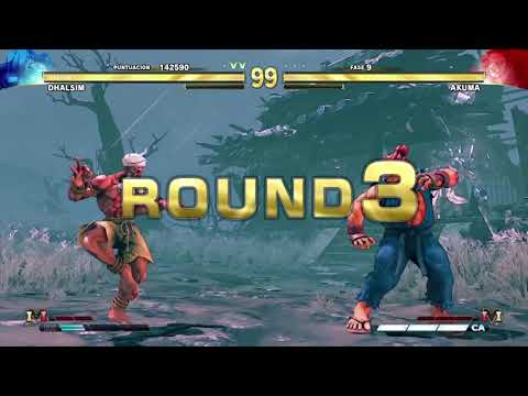 Dhalsim vs Akuma _ Street Fighter V