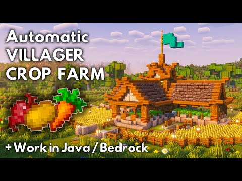 Minecraft VILLAGER CROP FARM Tutorial [1.21] - MINECRAFT TUTORIAL