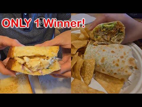 Panera sandwich, The Melt burger, and Rubio burrito, which is the BEST?
