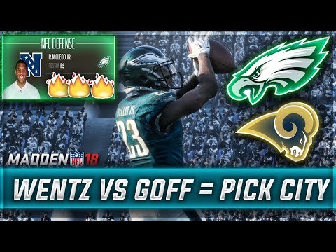 WENTZ VS GOFF | Madden 18 Eagles Connected Franchise | Ep.14