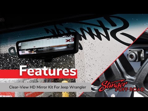 FEATURES: ClearView HD Rear-View Camera System for Jeep Wrangler JK and JL