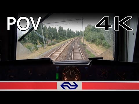 4K TRAIN DRIVER'S POV Amersfoort Vathorst - 't Harde DD-AR LOC 1700 7jul 2019
