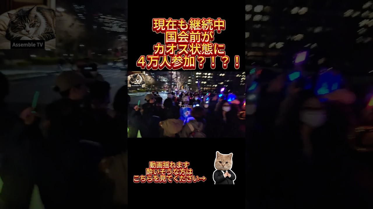 デモ参加者「大手メディアは報道しないんだろ？自民党の犬であり自民党の広報だからだろ？政治家は腐ってんだろ！」と参加者ブチギレ　#short #自民党　#政治家