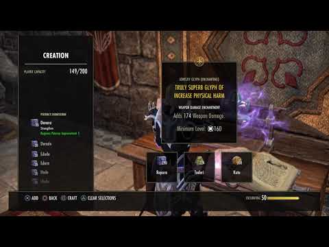 All ESO Glyphs and Rune Recipes