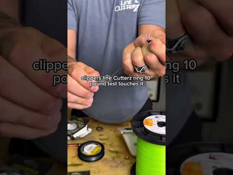 Stop using nail clippers.The Line Cutterz ring cuts braid instantly 💍✂️#boat  #shorts #fishing