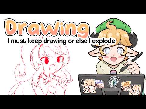 【Drawing】Body tired from gardening so its time to tired my brain