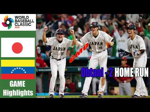 일본 vs 베네수엘라 풀 경기 하이라이트 - 2026 월드 베이스볼 클래식