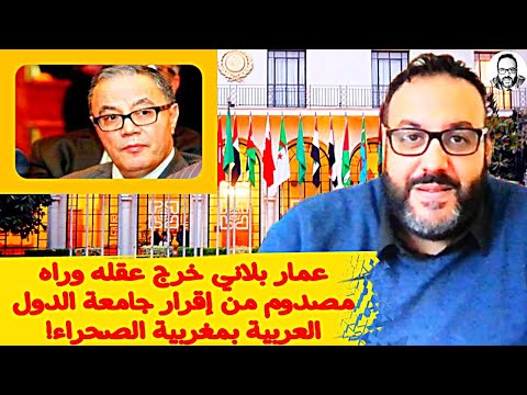 عمار بلاني خرج عقله وراه مصدوم من إقرار جامعة الدول العربية بمغربية الصحراء!