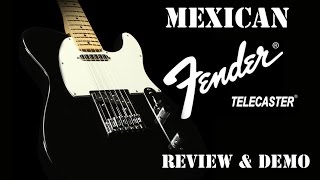 Video thumbnail for Mexican Fender Telecaster review and demo by PaulieBlueShift