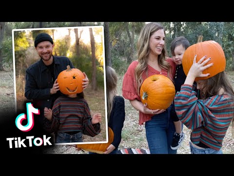 Halloween VIRAL TikTok PUMPKIN Head PhotoShoot!