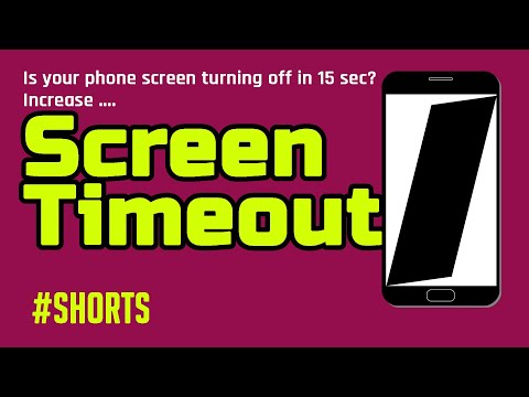 How to increase screen timeout in Android? #Shorts