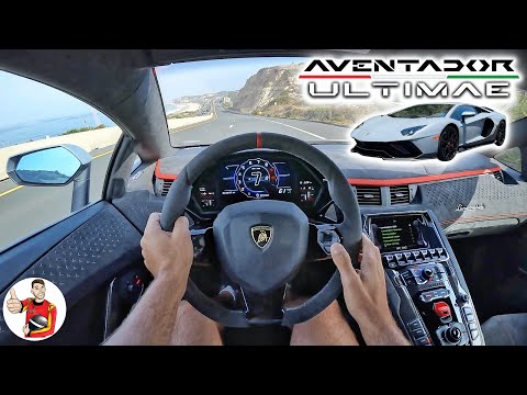 Thumbnail for The Lamborghini Aventador Ultimae is a Wailing, Wonderful NA V12 Send-Off (POV Drive Review) by Lamborghini