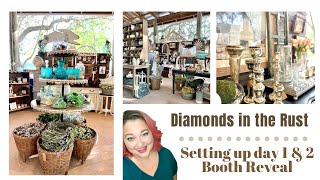 Setting up Diamond D Vintage Spring Market in Jacksonville, FL | day 1, 2, and booth reveal