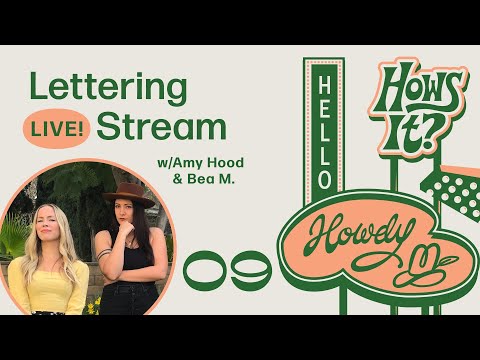 Marquee Lettering Livestream with Hoodzpah Pt. 1