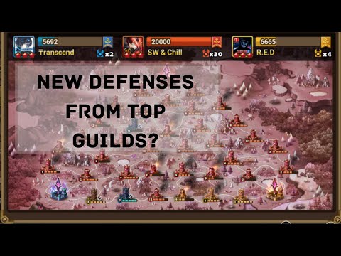 NEW DEFENSES FROM TOP GUILDS? G3 Siege vs SWC + R.E.D.