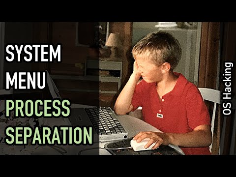 OS hacking: System menu process separation