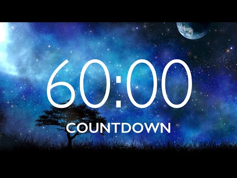 60 Minute Timer with Relaxing Music and Alarm 🎵⏰