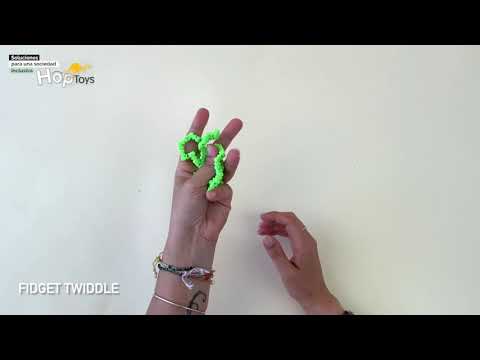Cartel del vídeo de YouTube para Fidget twiddle - verde