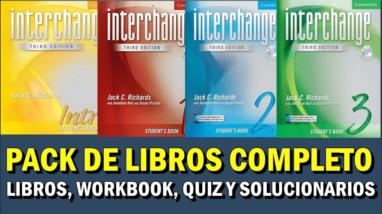 PACK DE LIBROS INTERCHANGE | WORKBOOK, QUIZ Y SOLUCIONARIOS