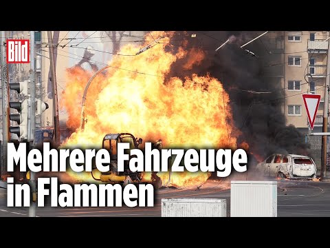 Während Bauarbeiten: Heftige Gas-Explosion mitten in Dresden