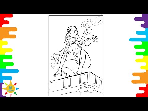 Spider-Woman Miles Morales Coloring | Janji - Heroes Tonight (feat. Johnning) [NCS Release]