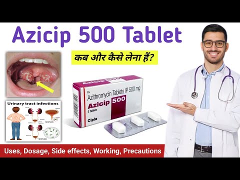 500Mg Azicip Azithromycin Tablets IP