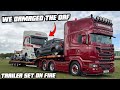 We Destroyed The DAF Our Trailer Set On FIRE On The Way To Truckfest