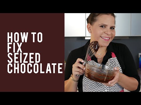 How to Fix Seized Chocolate - Baking Tips