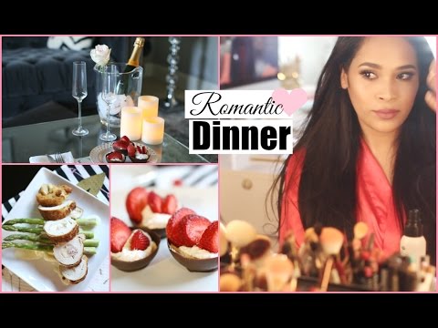 Get Ready With Me Romantic Date Night - Valentine's Day Dinner Chicken Cordon Blue  MissLizHeart Video