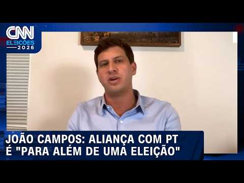 À CNN, João Campos fala que aliança com PT é “para além da eleição”