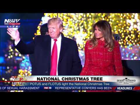 WATCH: President Trump and First Lady Melania Trump Light National Christmas Tree (FNN)