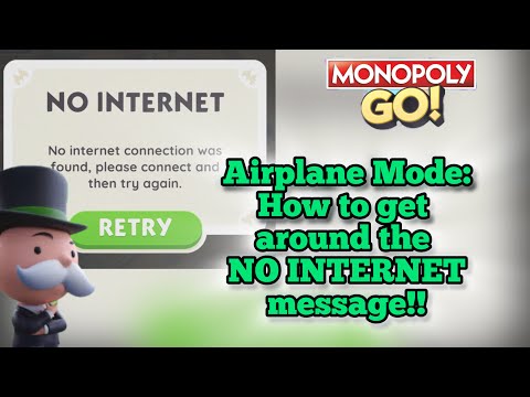 Airplane Mode not working? Here’s how to get around that NO INTERNET message!! #monopolygo