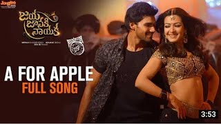 A for apple song (khoonkhar) in hindi