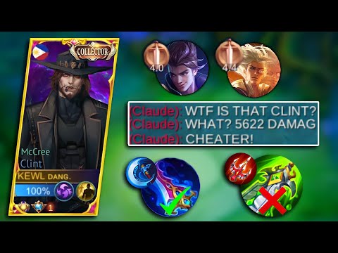 CLINT THE "UNDERRATED" MARKSMAN GOD MODE IN THIS BUILD!🔥 ( DAMAGE HACK ) - MLBB