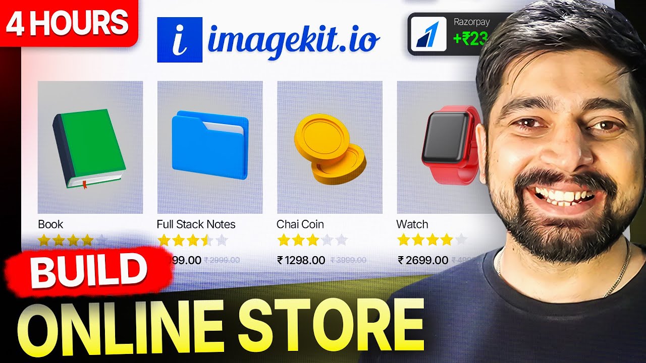 Build an online store with Imagekit and razorpay