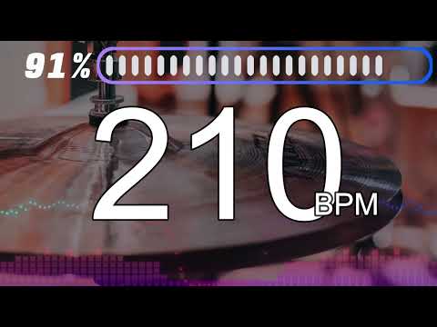 210BPM　Hi-hat①　5minutes Drums Metronome